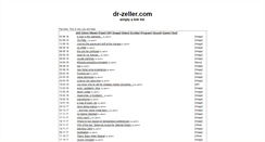 Desktop Screenshot of dr-zeller.com